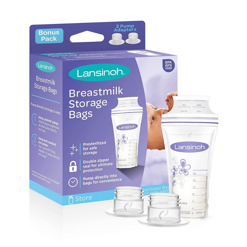 Bolsas de almacenamiento para leche materna Lansinoh de 6oz (180